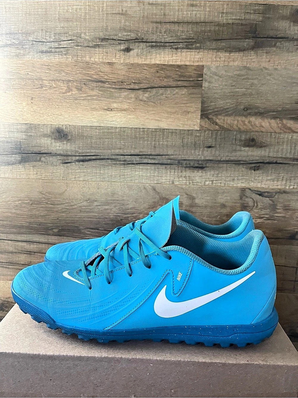 Nike Phantom GX 2 Academy TF Men's Blue Soccer Cleats Size: 10.5